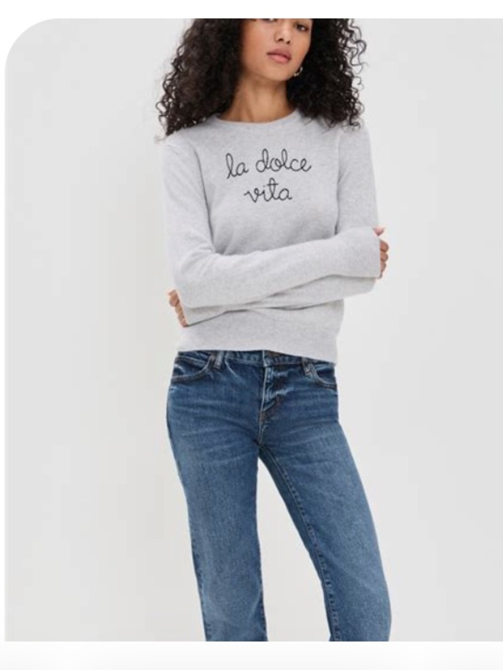 Lingua Franca “la dolce vita” 100% cashmere sweater NWT original retail $405